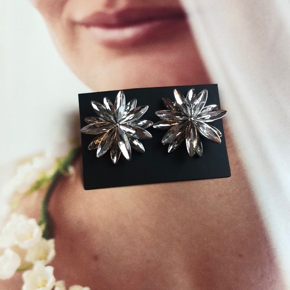 Jewelry - Silver flower post earrings